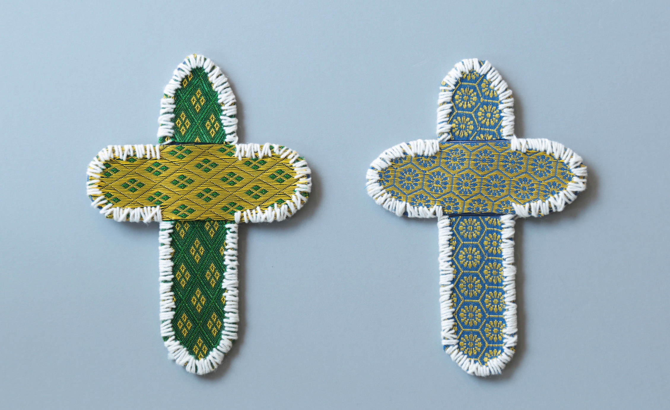 Two handmade crosses