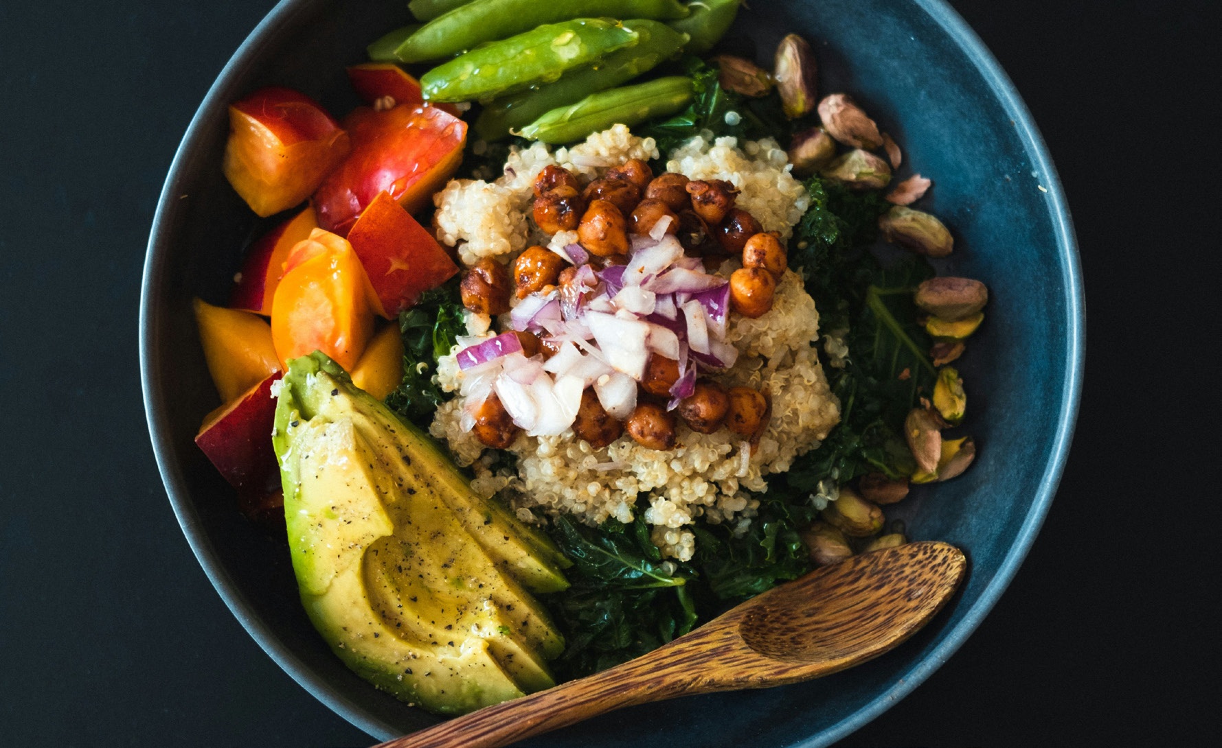 A colorful grain bowl