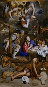 목자들의 경배(Adoration of the Shepherds)(1612-1614), 후안 바우티스타 마이노(Juan Bautista Maíno) — 성탄 미술 작품, 예수를 바라보다